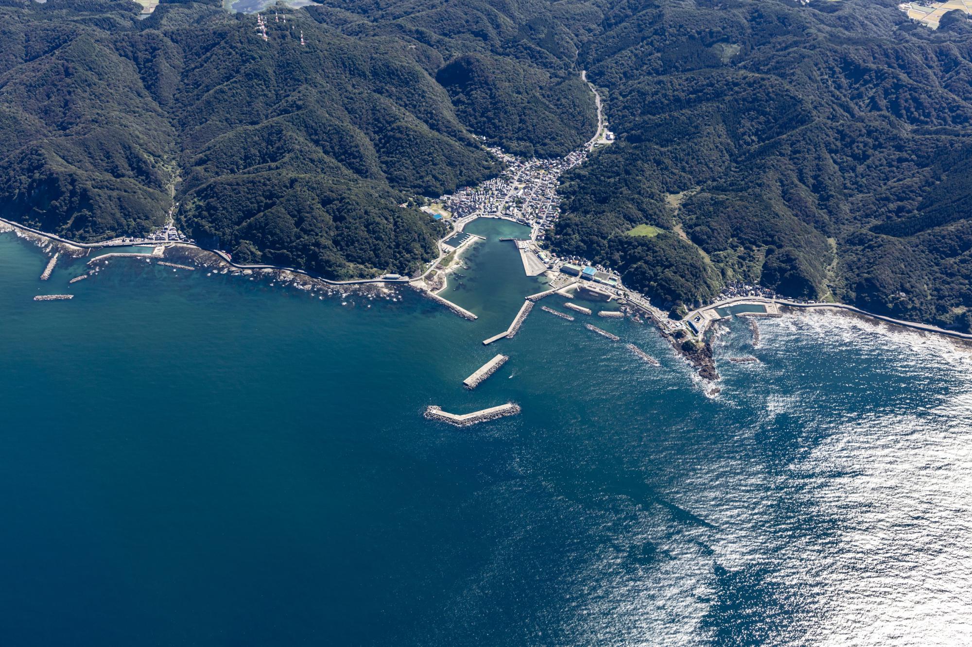 加茂港航空写真