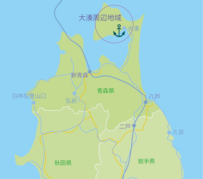 大湊港周辺マップ