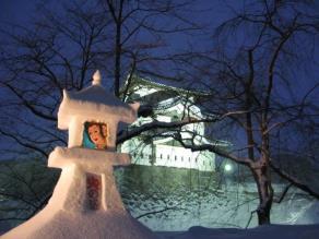 弘前城雪燈籠まつりの画像