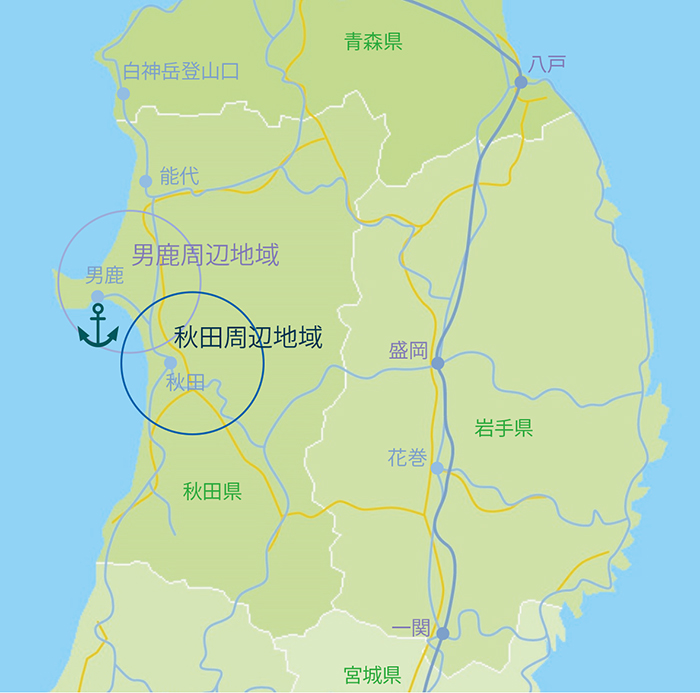船川港周辺マップ