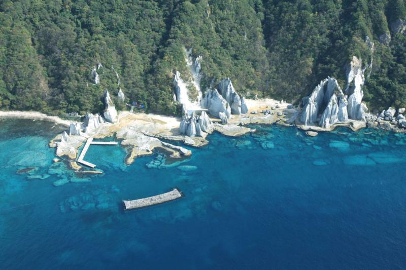 仏ヶ浦港航空写真