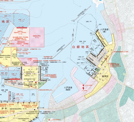 白銀地区（館鼻地区）平面図