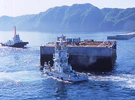 ケーソン据付工事