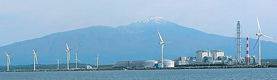 酒田港の風車