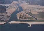 現在の野蒜築港跡の画像