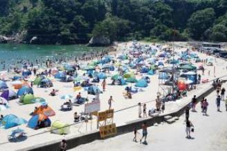 月浜海水浴場海開きの画像