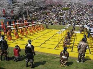 Tendo Cherry Blossom Festival human being shogi